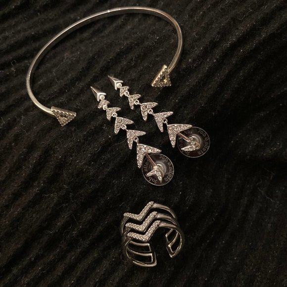 Stella & Dot 3-Piece Silver Jewelry Set - Picture 2 of 2